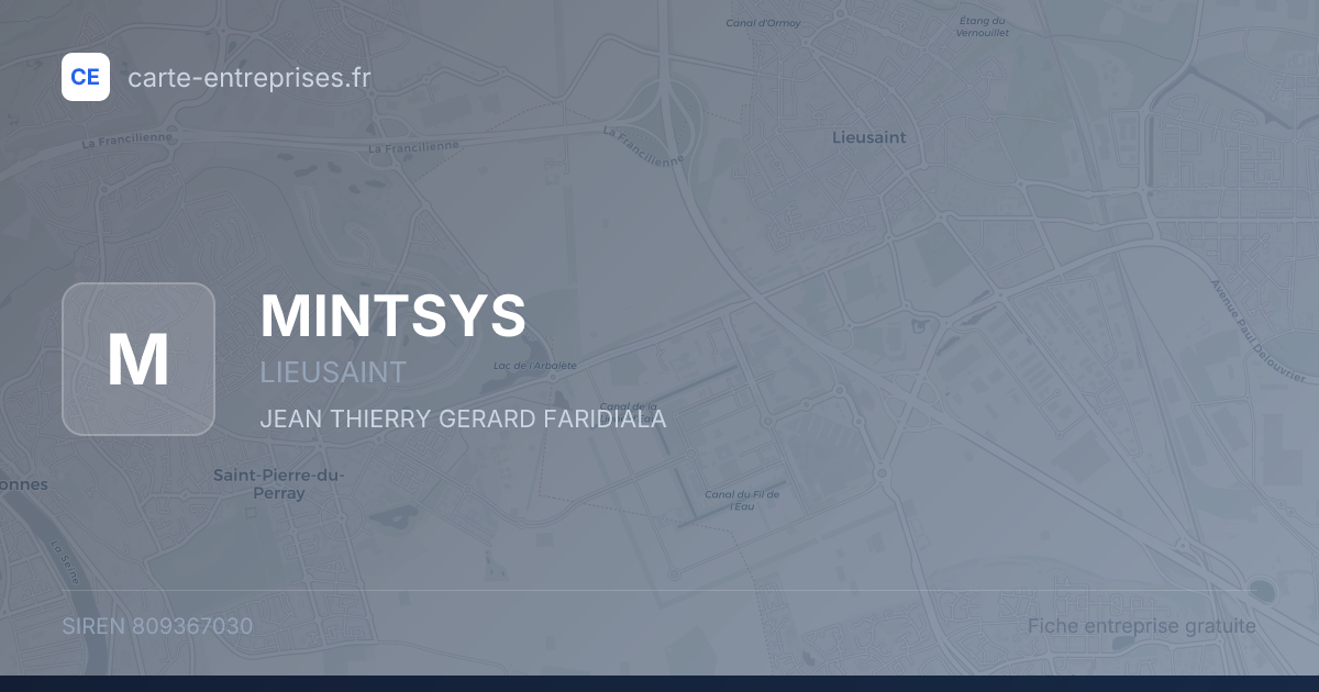 MINTSYS — 809367030 — fiche entreprise