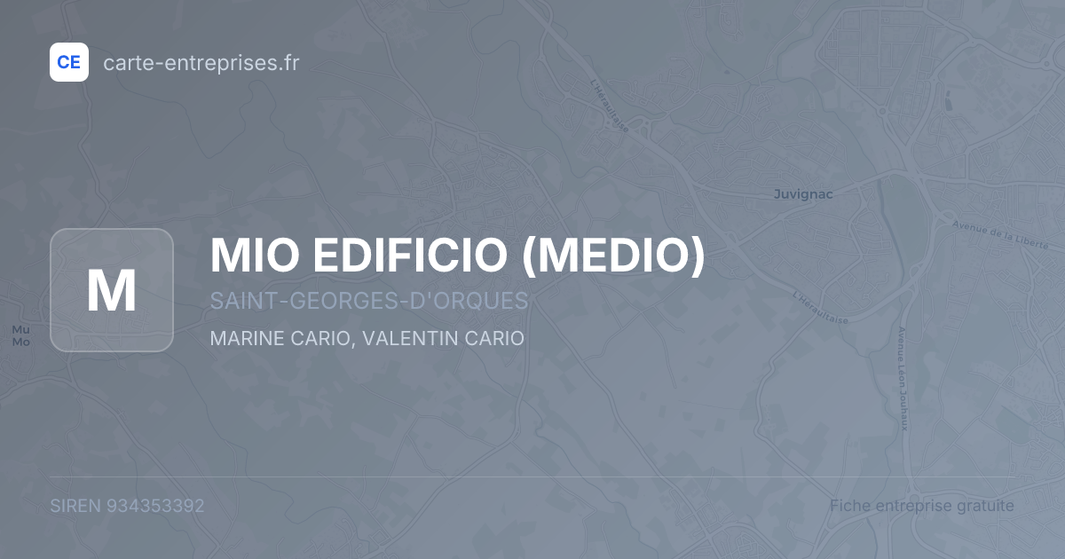 MIO EDIFICIO (MEDIO) — 934353392 — fiche entreprise
