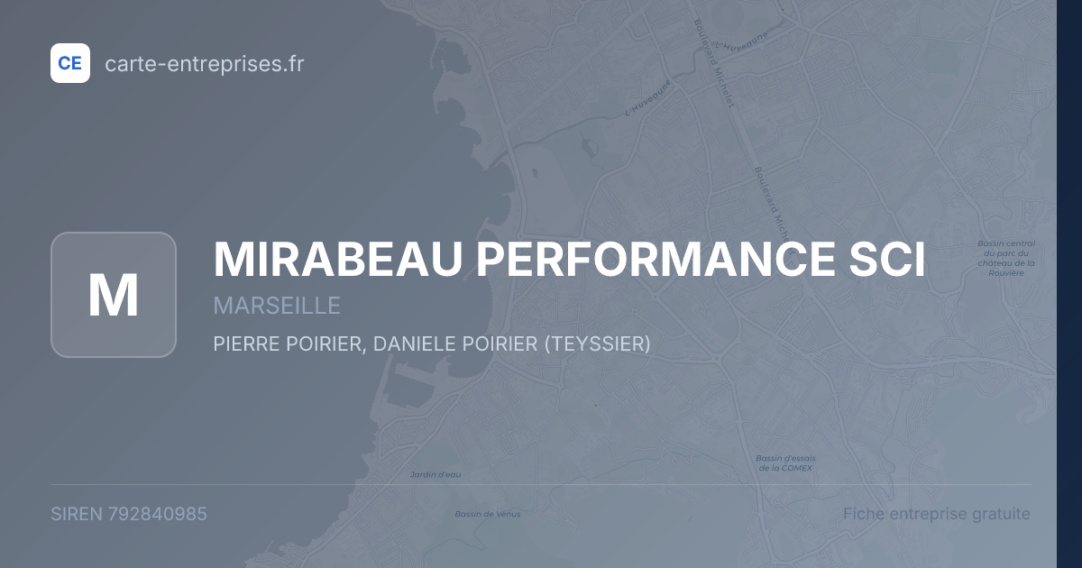 MIRABEAU PERFORMANCE SCI — 792840985 — fiche entreprise