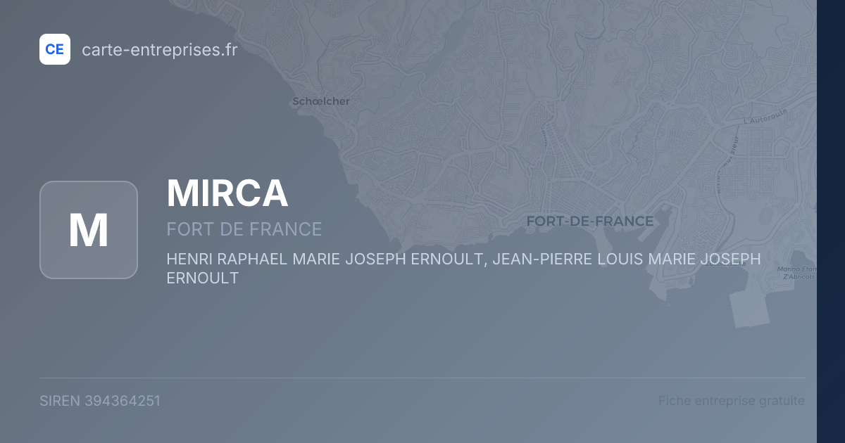 MIRCA — 394364251 — fiche entreprise