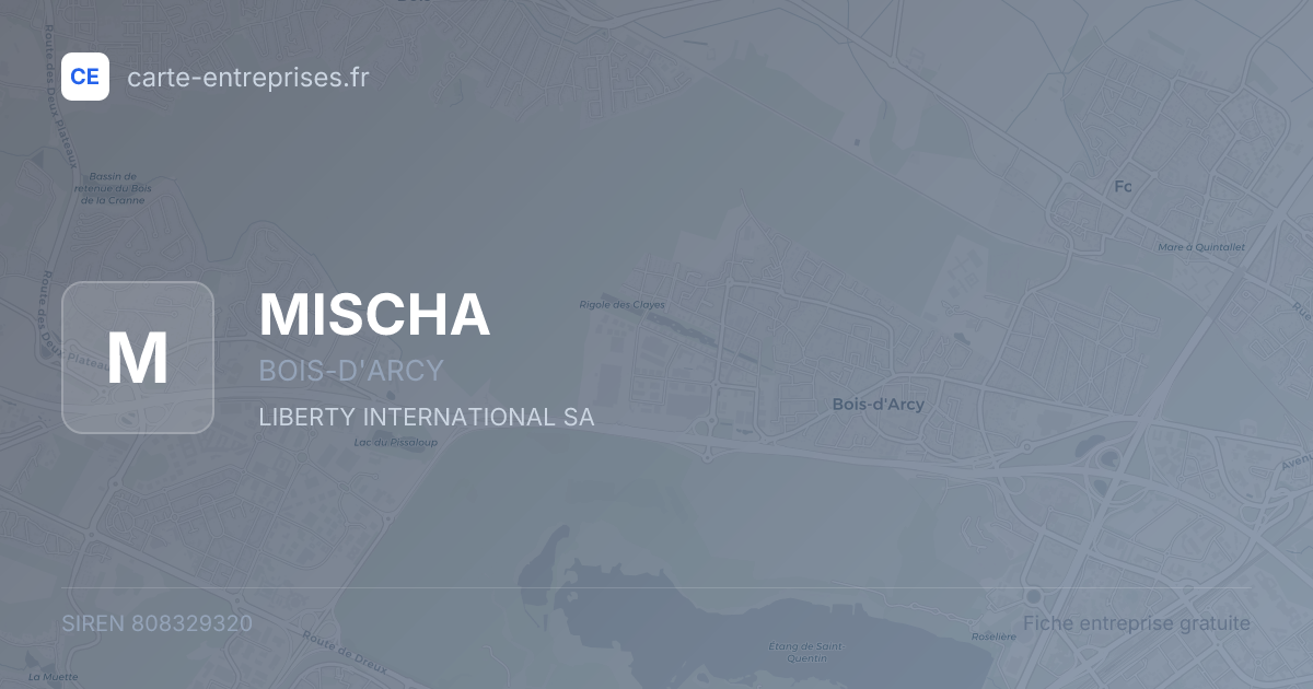 MISCHA — 808329320 — fiche entreprise