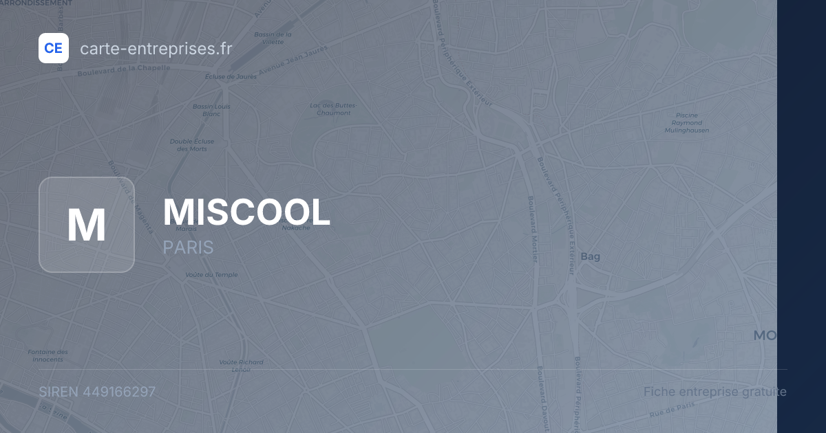 MISCOOL — 449166297 — fiche entreprise