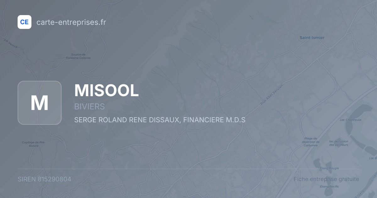 MISOOL — 815290804 — fiche entreprise