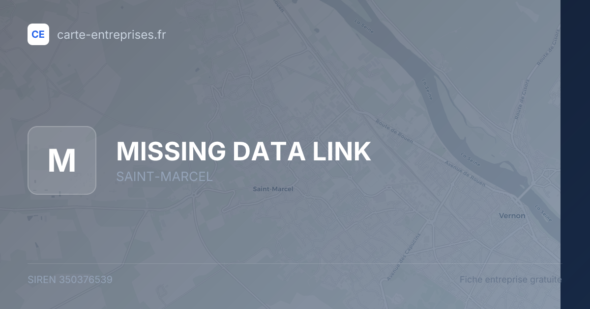 MISSING DATA LINK — 350376539 — fiche entreprise