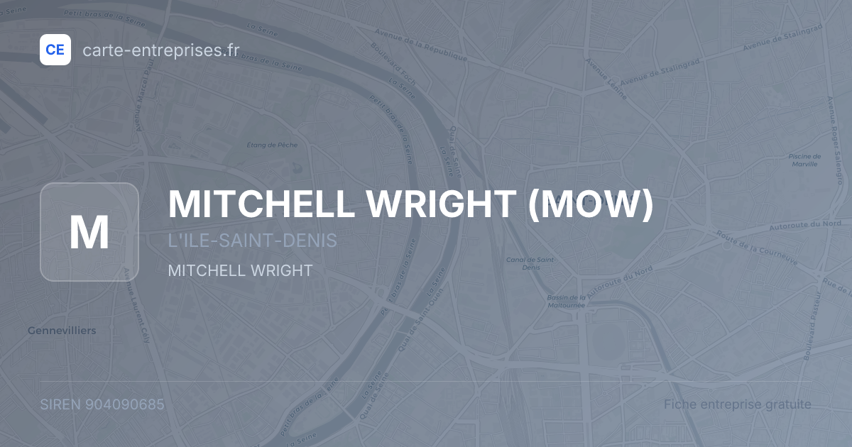 MITCHELL WRIGHT (MOW) — 904090685 — fiche entreprise
