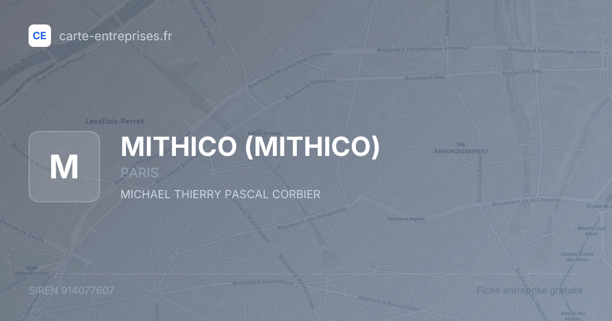MITHICO — 914077607 — fiche entreprise