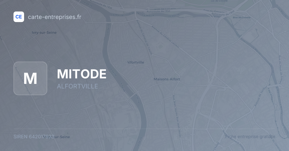 MITODE — 642017933 — fiche entreprise