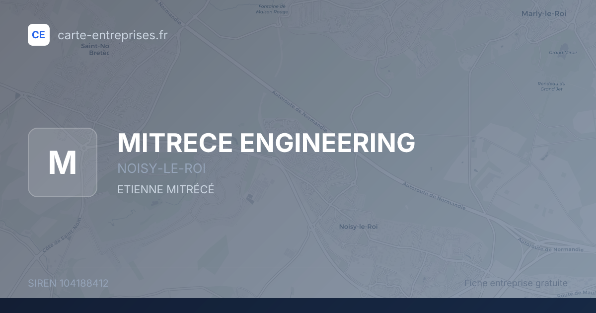 MITRECE ENGINEERING — 104188412 — fiche entreprise