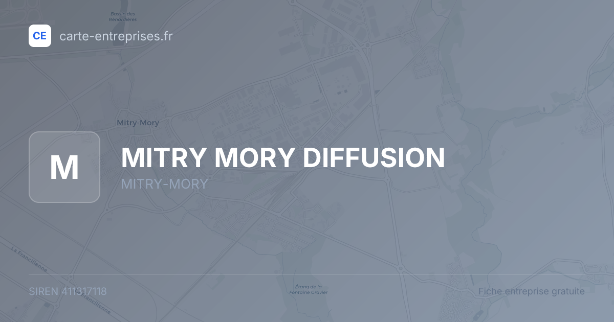 MITRY MORY DIFFUSION — 411317118 — fiche entreprise
