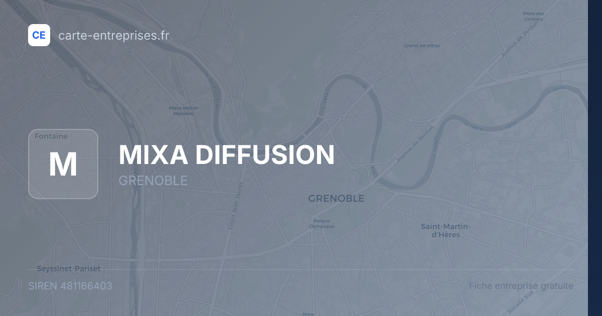 MIXA DIFFUSION — 481166403 — fiche entreprise