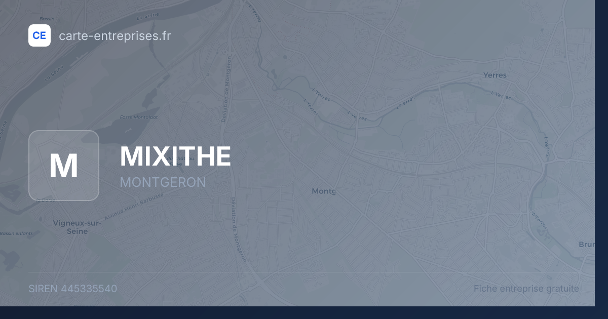 MIXITHE — 445335540 — fiche entreprise