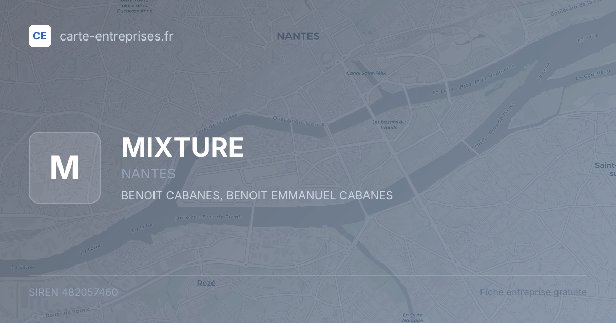 MIXTURE — 482057460 — fiche entreprise