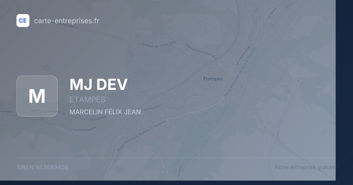 MJ DEV — 943689406 — fiche entreprise