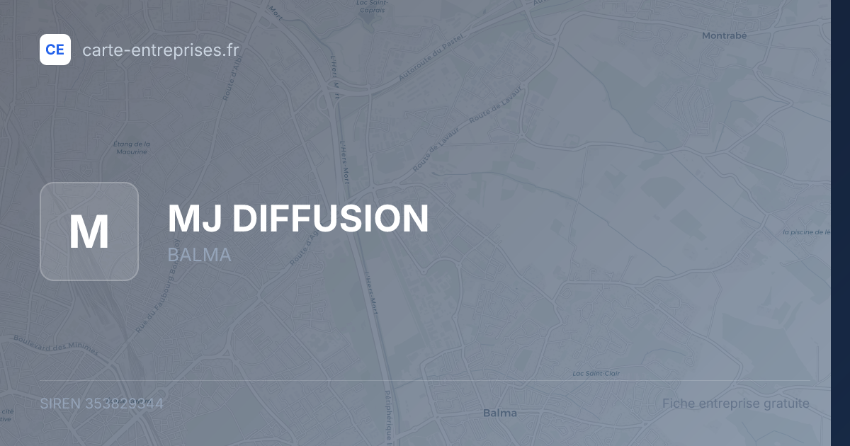 MJ DIFFUSION — 353829344 — fiche entreprise