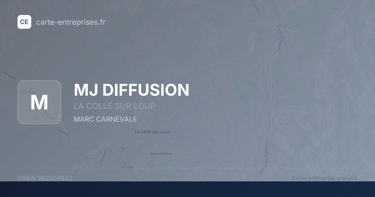 MJ DIFFUSION — 382504942 — fiche entreprise