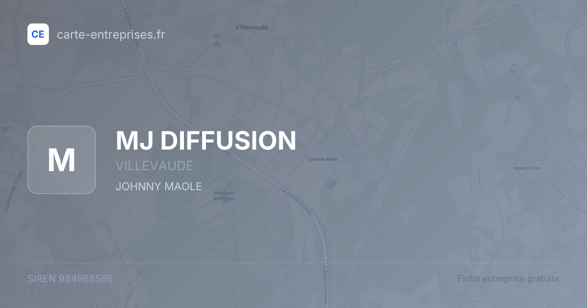 MJ DIFFUSION — 984968586 — fiche entreprise