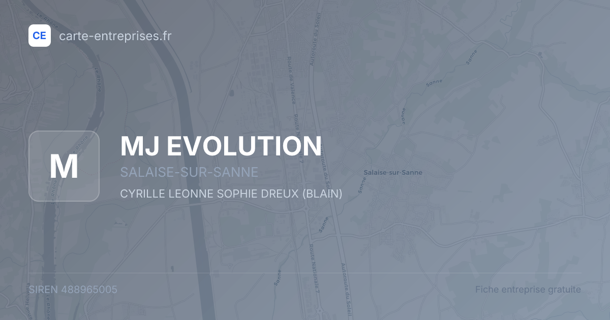 MJ EVOLUTION — 488965005 — fiche entreprise