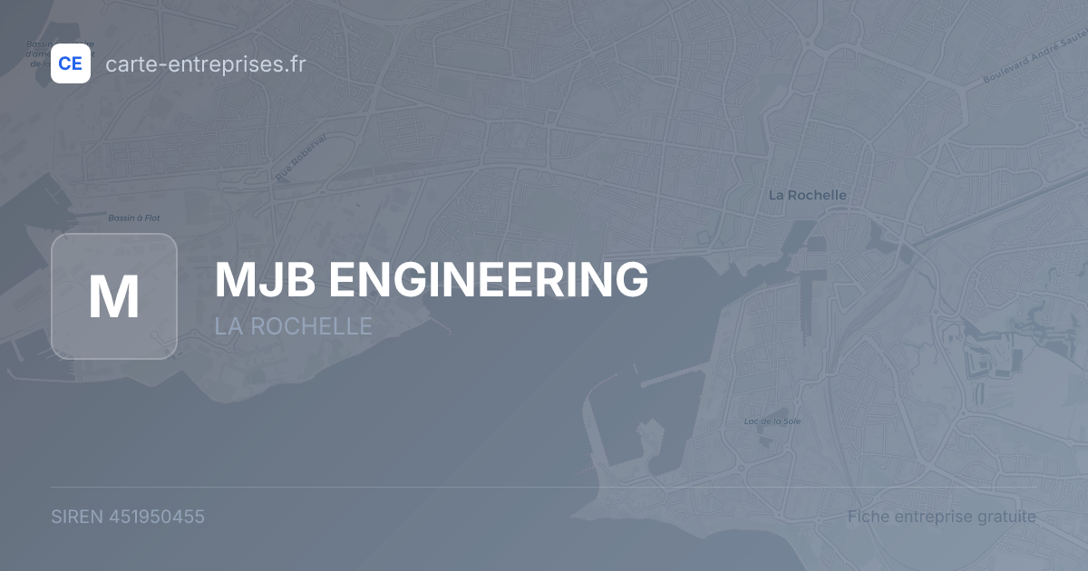MJB ENGINEERING — 451950455 — fiche entreprise