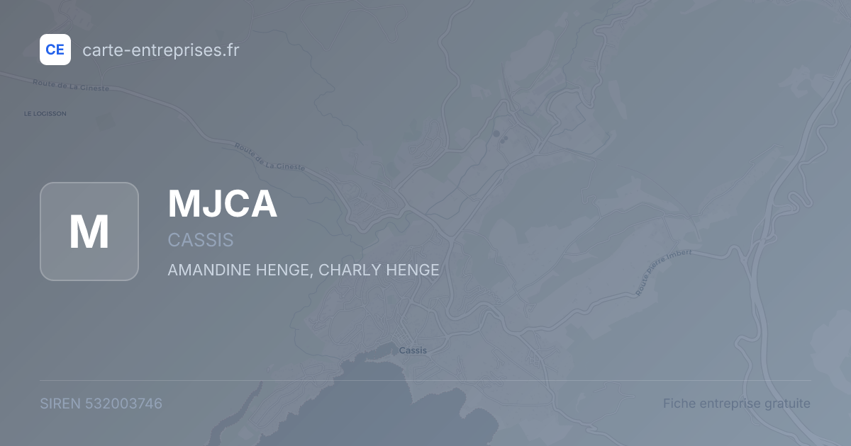 MJCA — 532003746 — fiche entreprise