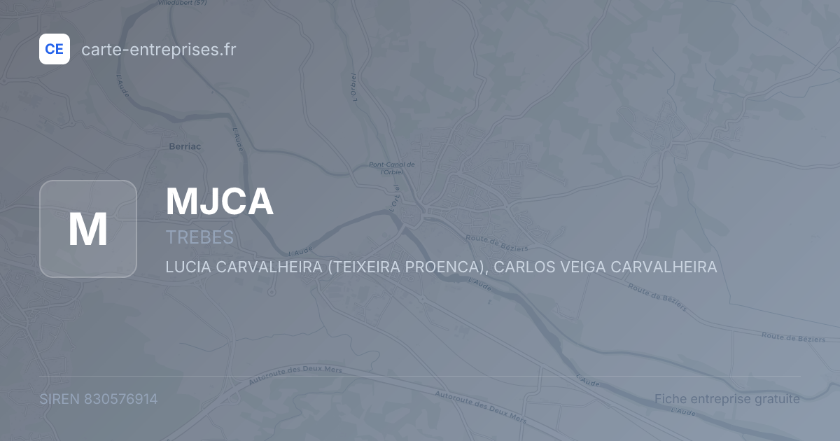 MJCA — 830576914 — fiche entreprise