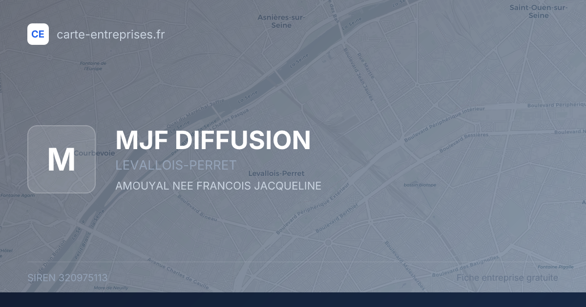 MJF DIFFUSION — 320975113 — fiche entreprise