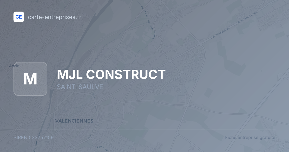 MJL CONSTRUCT — 533757159 — fiche entreprise