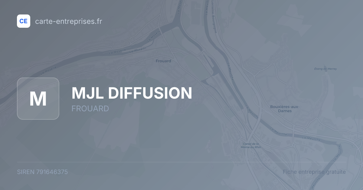 MJL DIFFUSION — 791646375 — fiche entreprise