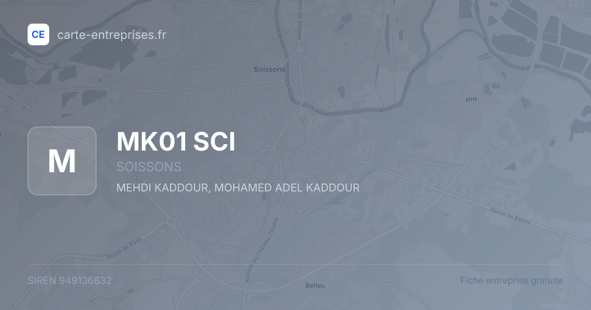 MK01 SCI — 949136832 — fiche entreprise