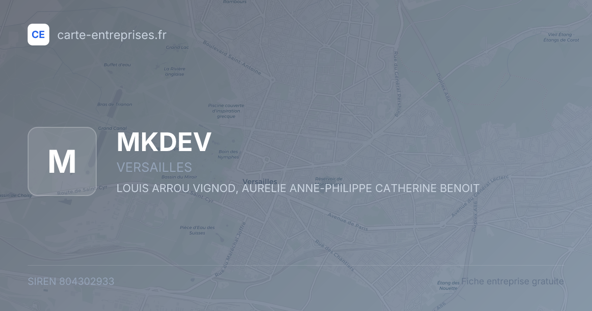 MKDEV — 804302933 — fiche entreprise