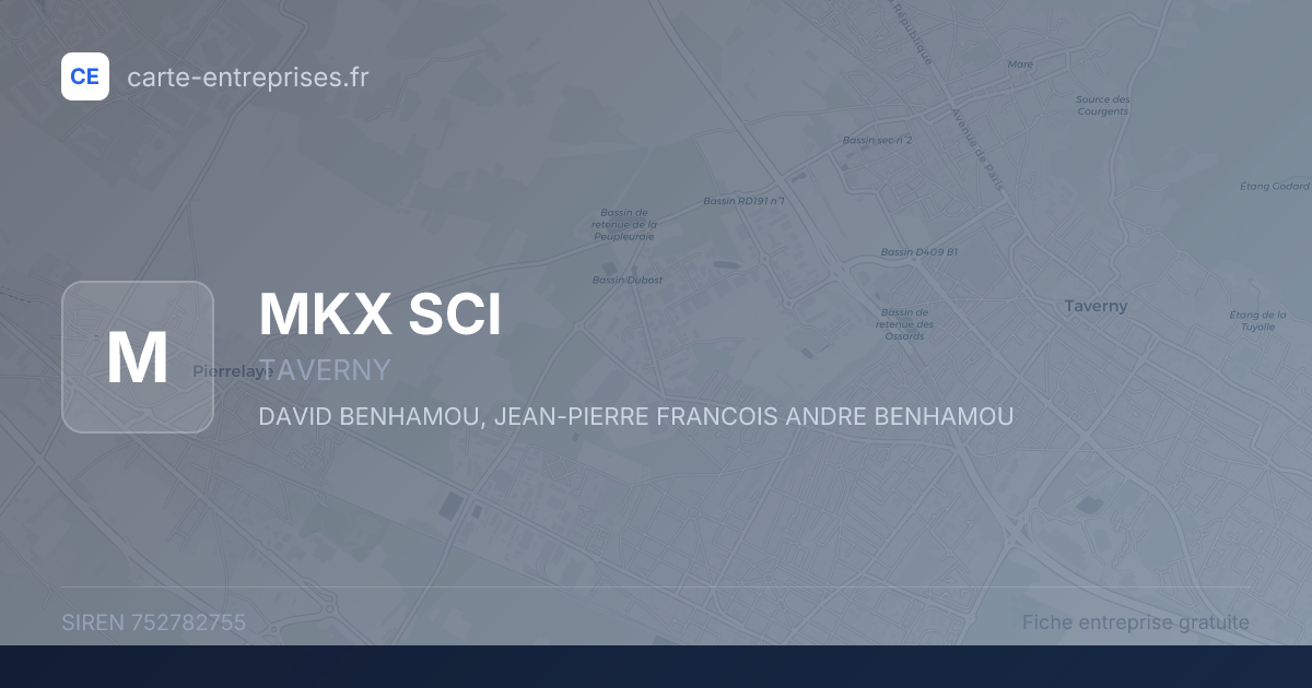 MKX SCI — 752782755 — fiche entreprise