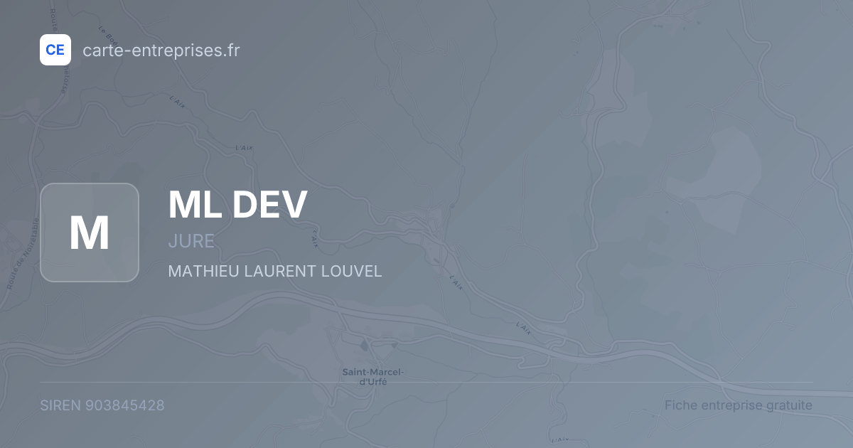 ML DEV — 903845428 — fiche entreprise
