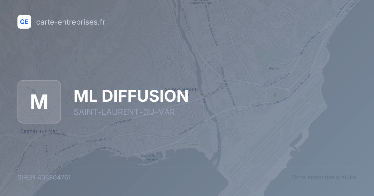 ML DIFFUSION — 438864761 — fiche entreprise