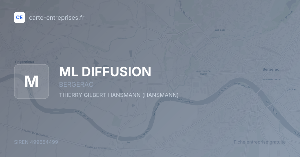 ML DIFFUSION — 499654499 — fiche entreprise