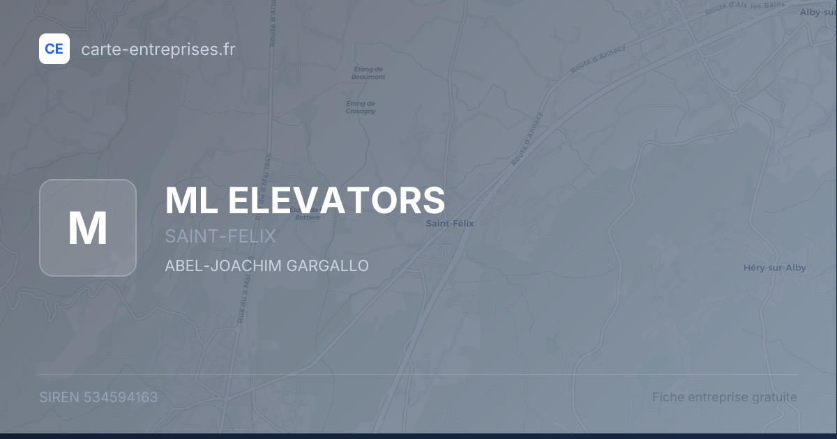 ML ELEVATORS — 534594163 — fiche entreprise