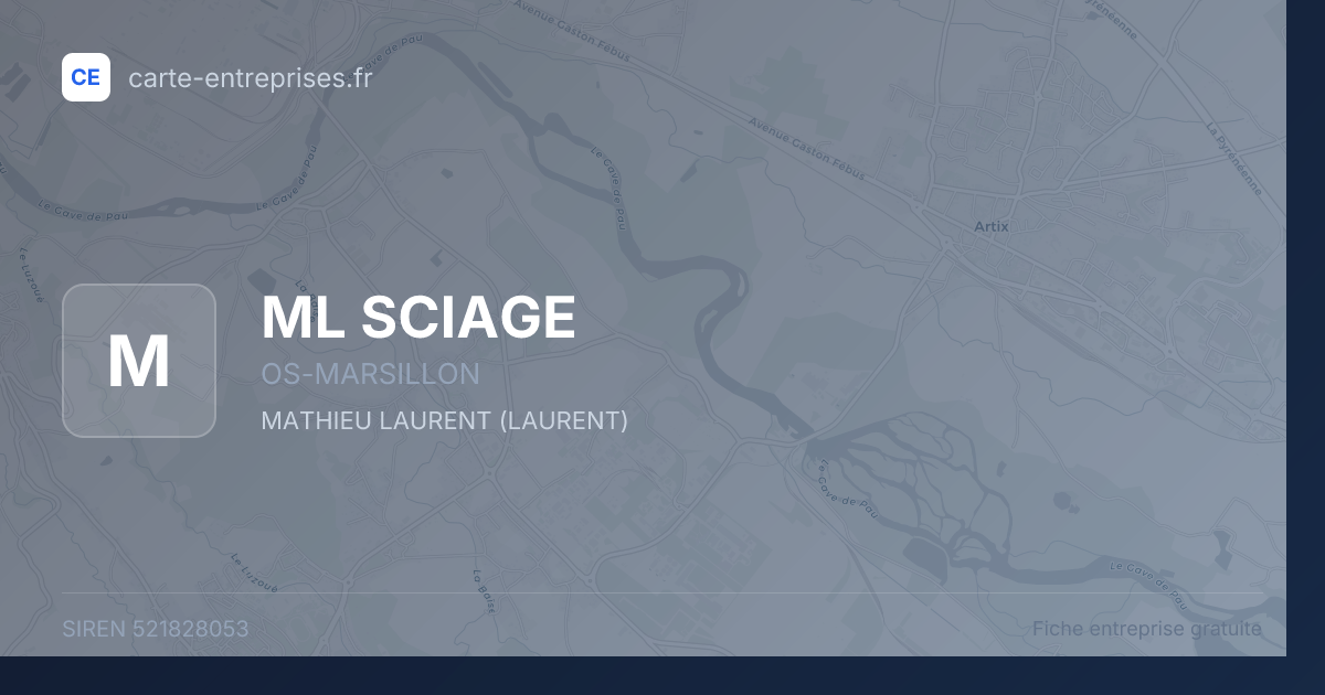 ML SCIAGE — 521828053 — fiche entreprise