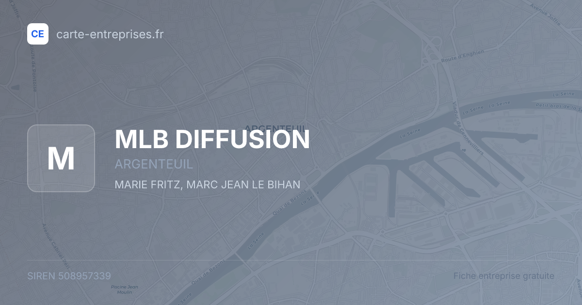 MLB DIFFUSION — 508957339 — fiche entreprise