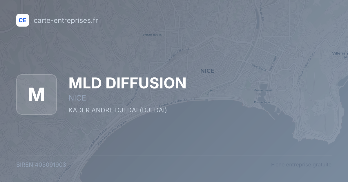 MLD DIFFUSION — 403091903 — fiche entreprise