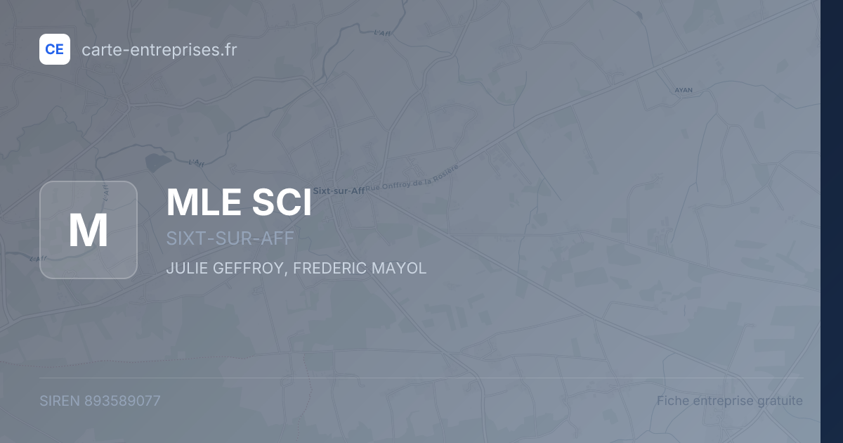 MLE SCI — 893589077 — fiche entreprise