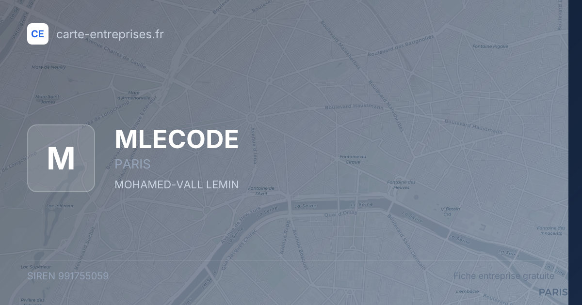 MLECODE — 991755059 — fiche entreprise