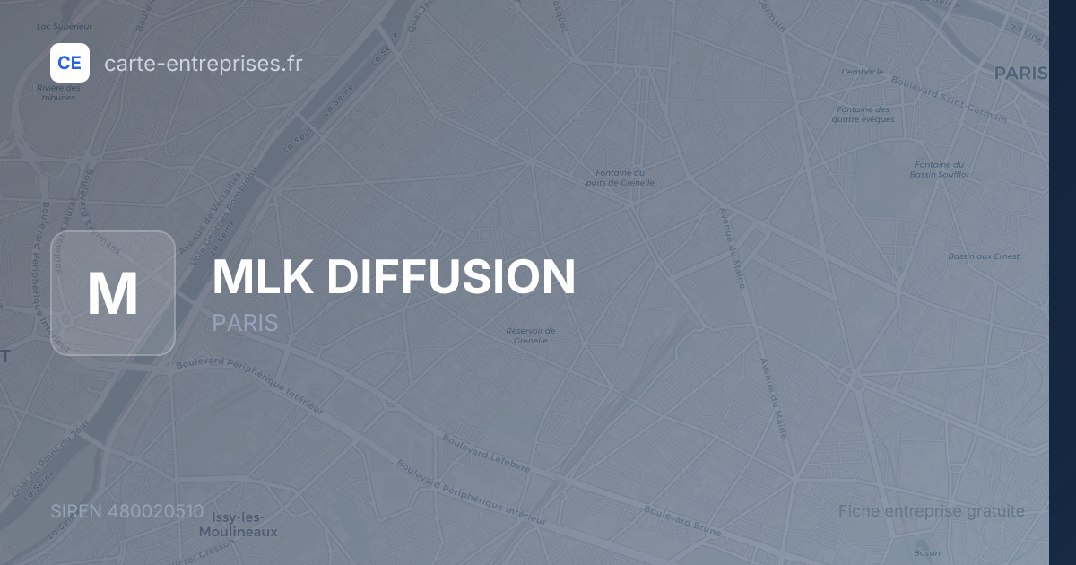 MLK DIFFUSION — 480020510 — fiche entreprise