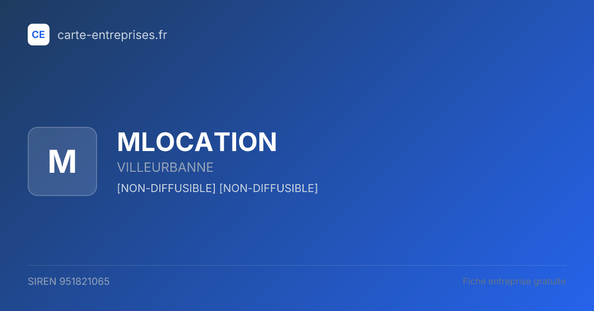 MLOCATION — 951821065 — fiche entreprise