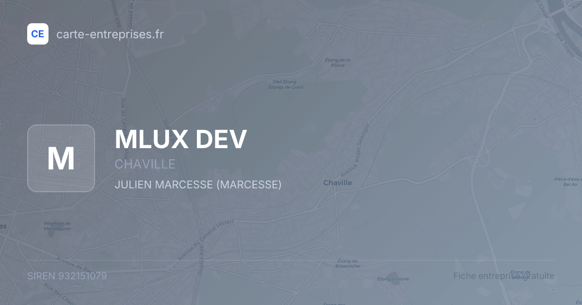 MLUX DEV — 932151079 — fiche entreprise