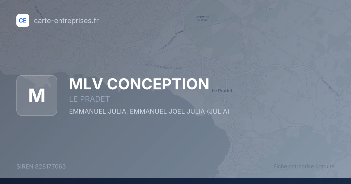 MLV CONCEPTION — 828177063 — fiche entreprise