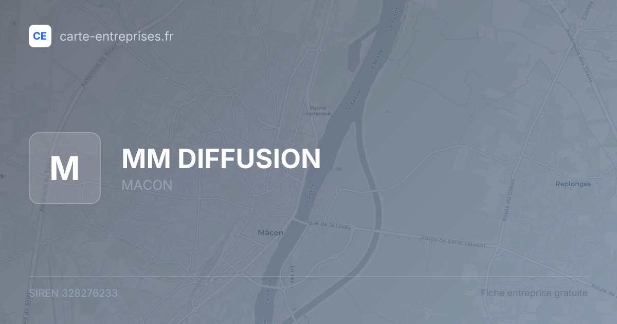 MM DIFFUSION — 328276233 — fiche entreprise