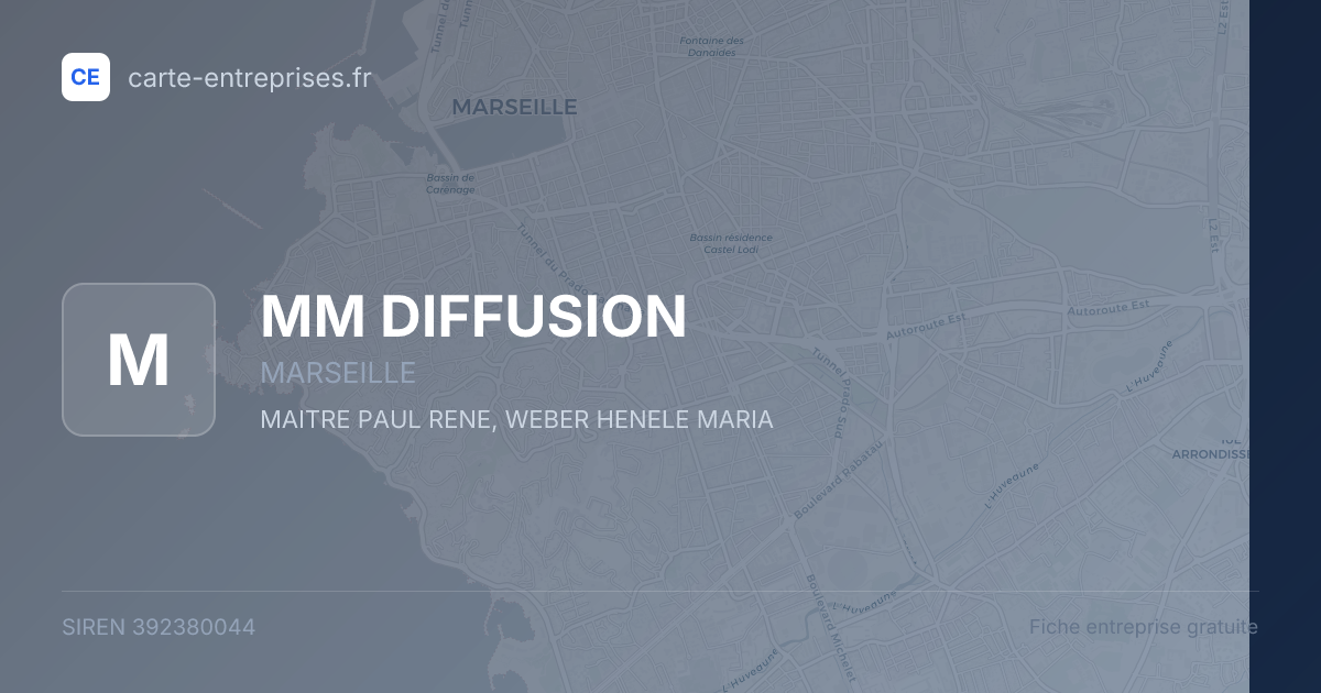 MM DIFFUSION — 392380044 — fiche entreprise