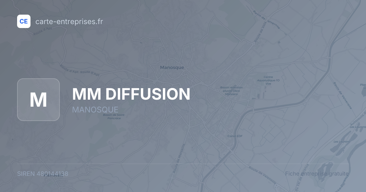 MM DIFFUSION — 480144138 — fiche entreprise