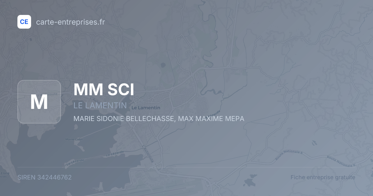 MM SCI — 342446762 — fiche entreprise