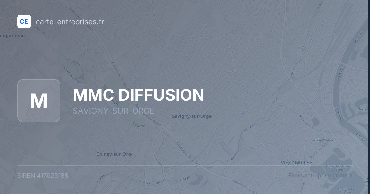 MMC DIFFUSION — 417623188 — fiche entreprise