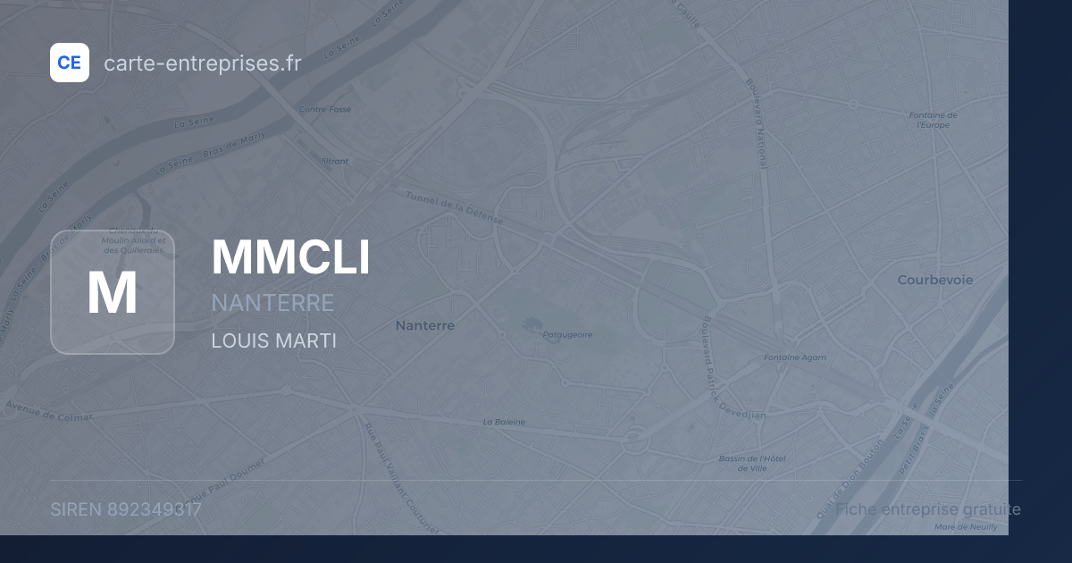 MMCLI — 892349317 — fiche entreprise