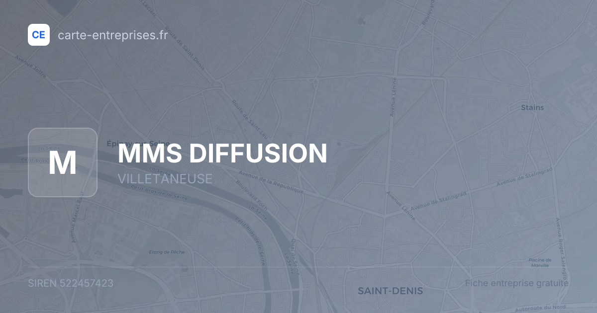 MMS DIFFUSION — 522457423 — fiche entreprise